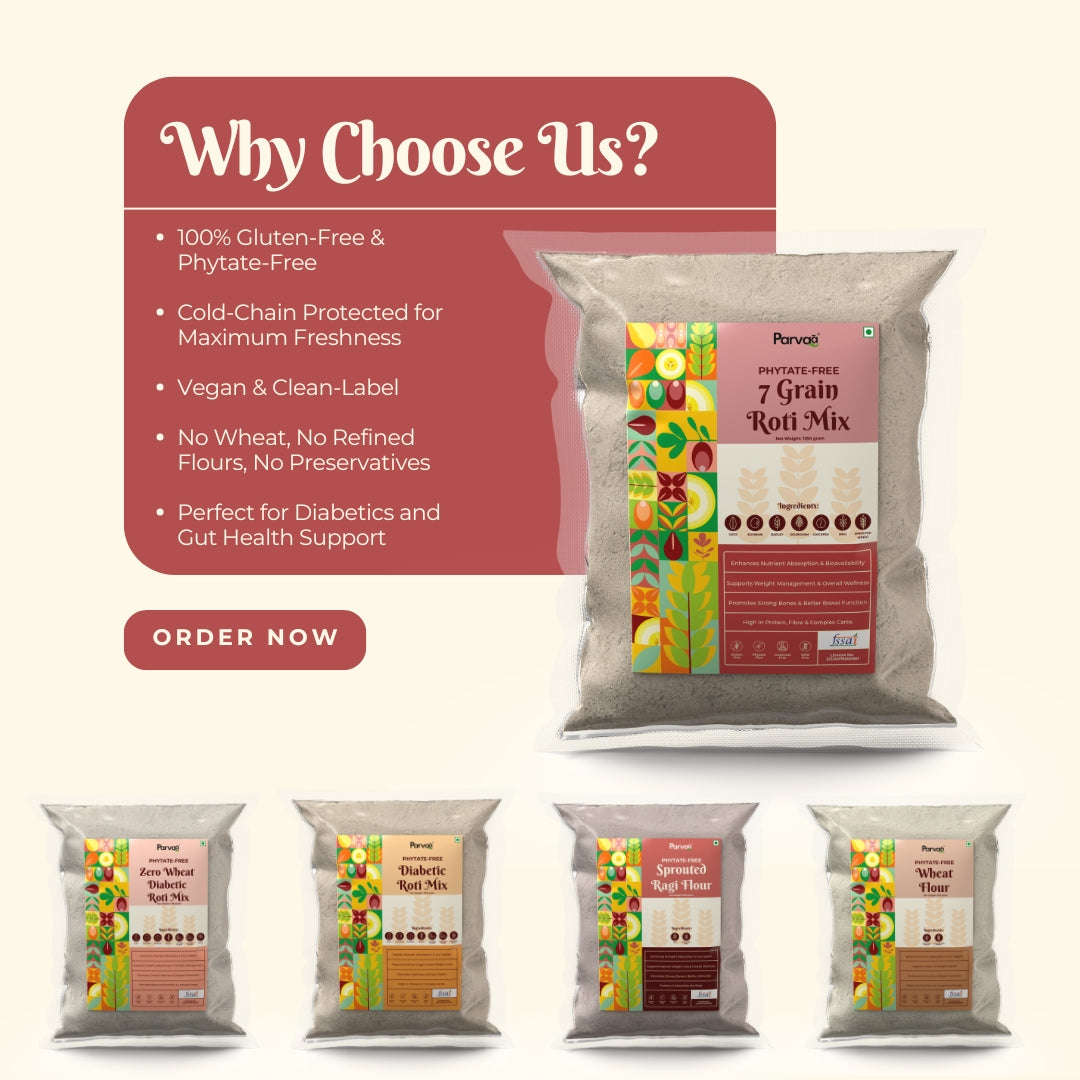 Phytate Free 7 grain roti atta