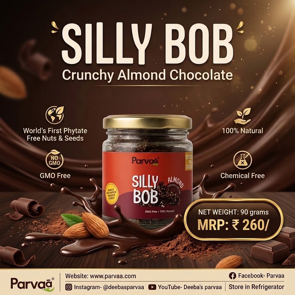Silly Bob...Dark Chocolate with Phytate free Almonds