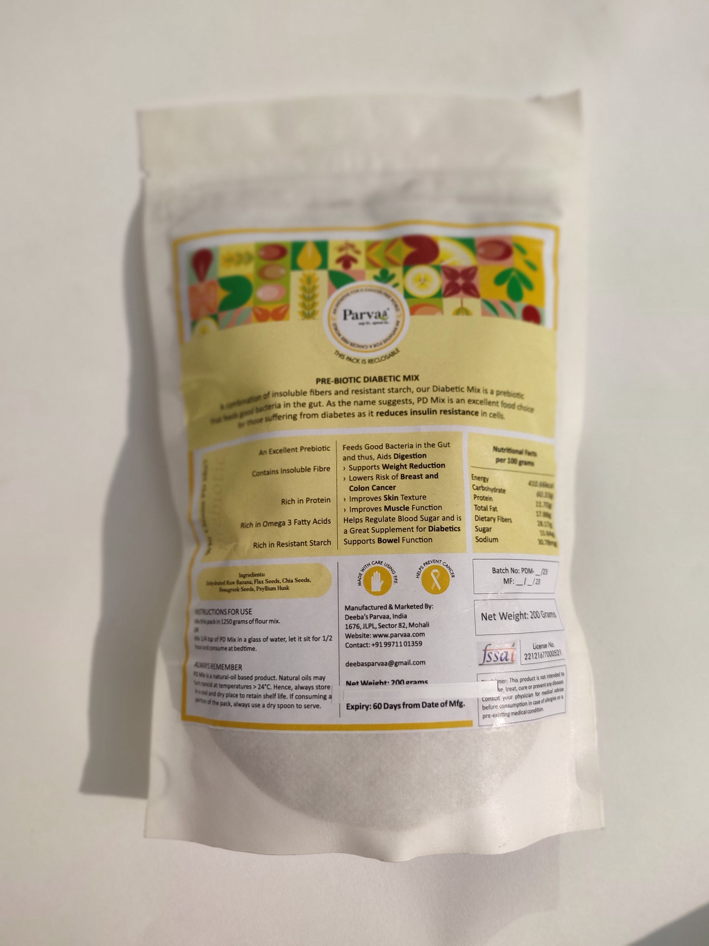 Prebiotic Diabetic Mix