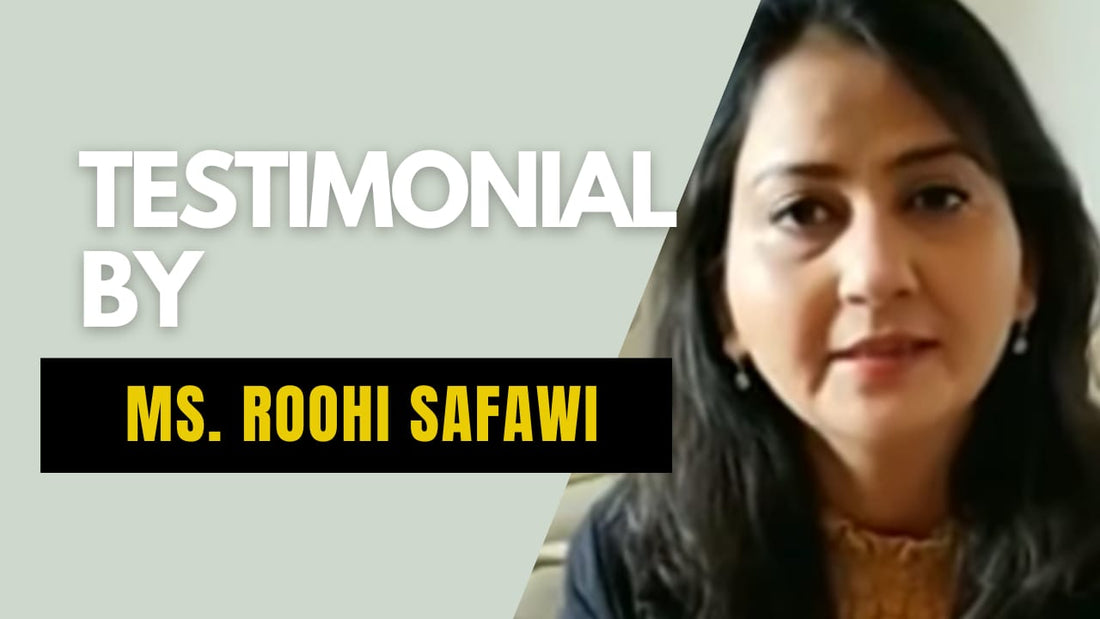 Deeba's Parvaã.... Testimonial on Probiotics by Ms. Roohi Safawi