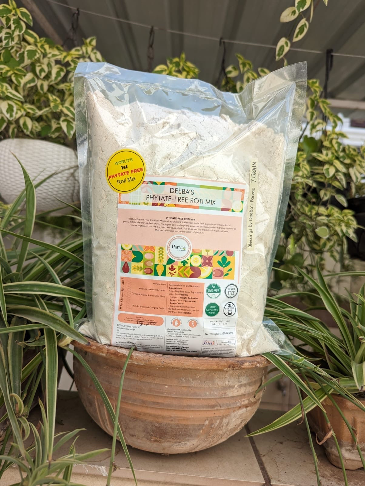 Phytate Free 7 grain roti atta