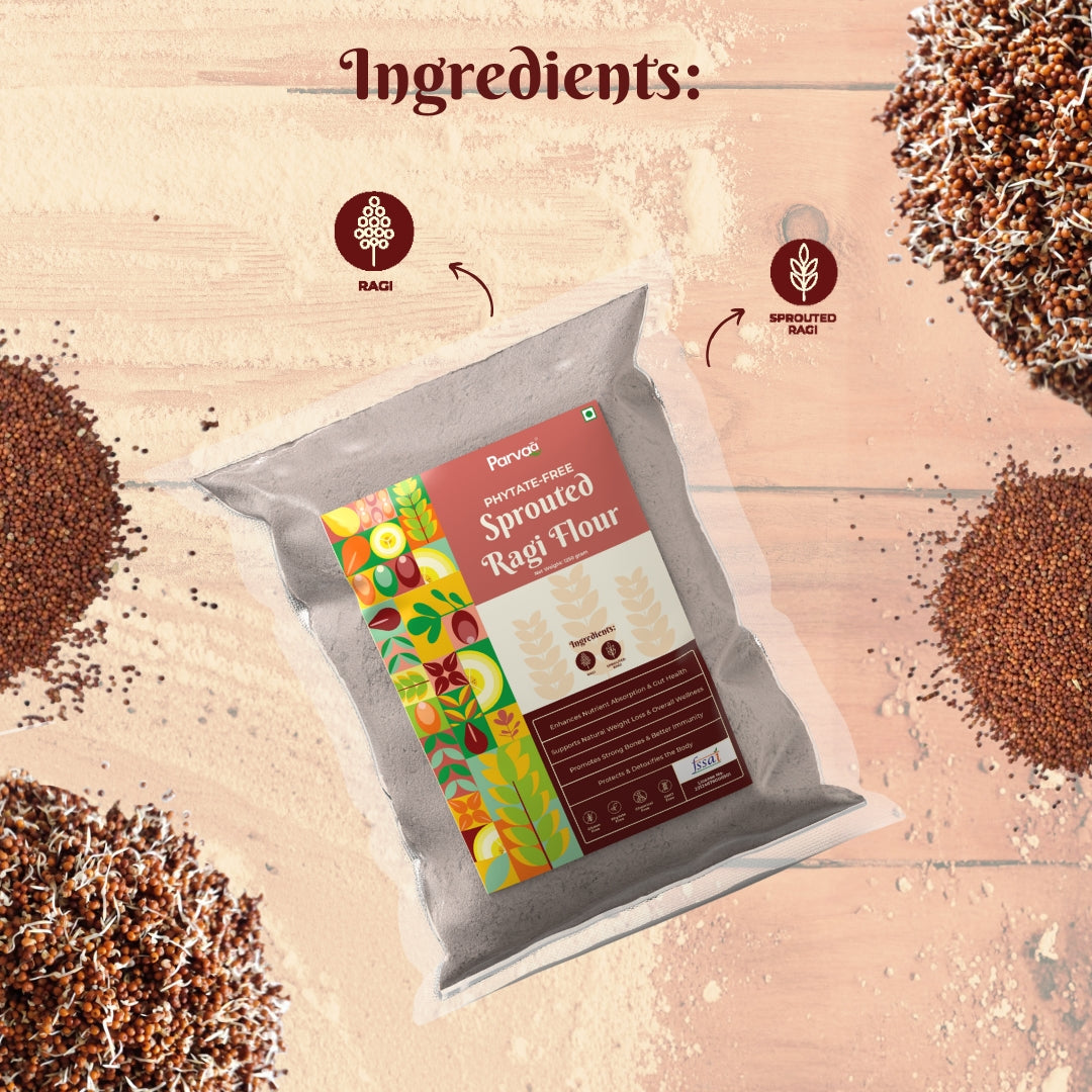 Phytate Free Sprouted Ragi Flour